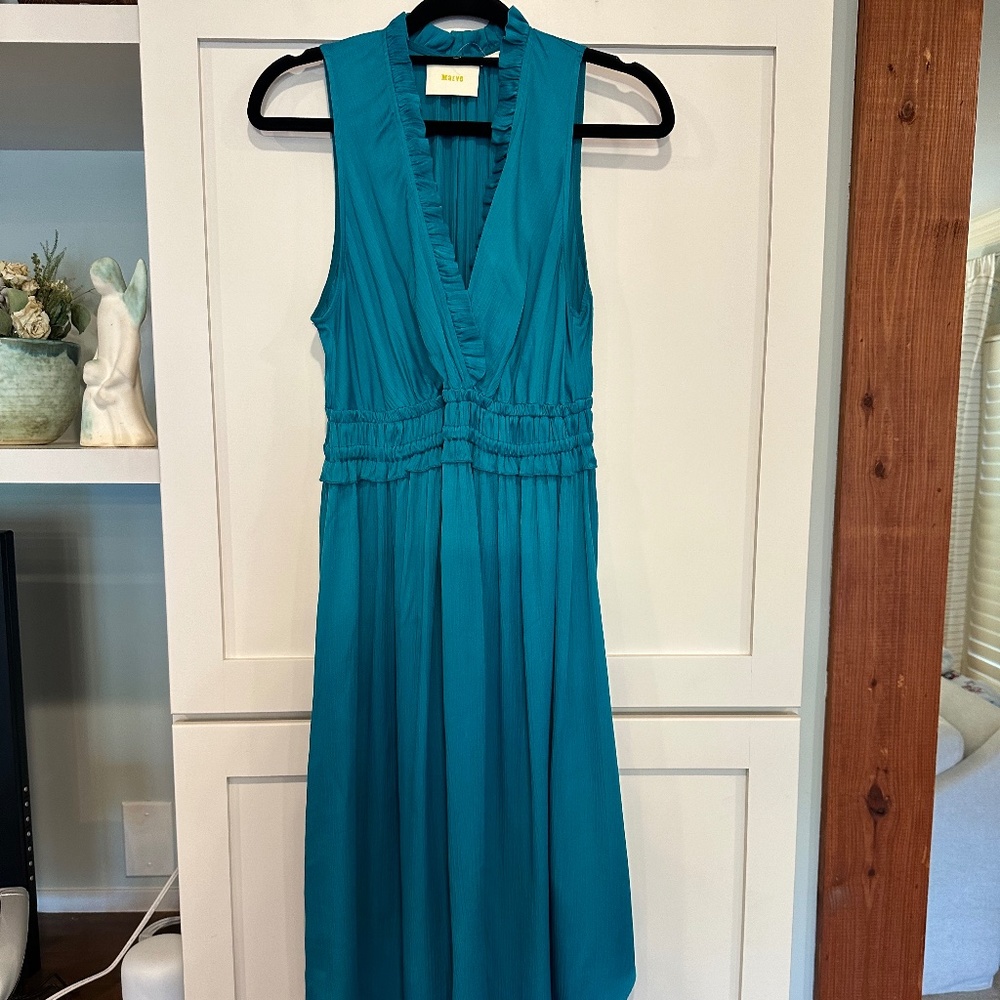 Teal dress by Maeve